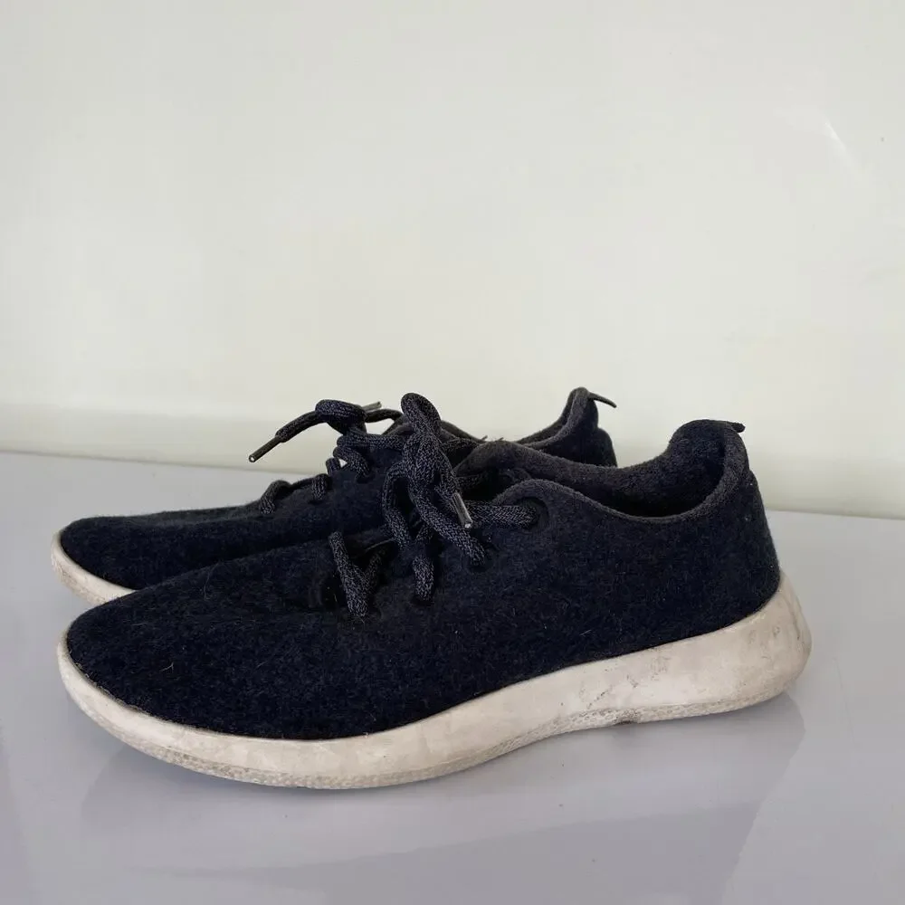 Allbirds Wool Runner WR Merino Running Shoes Womens Sz 8 Charcoal Sneakers‎